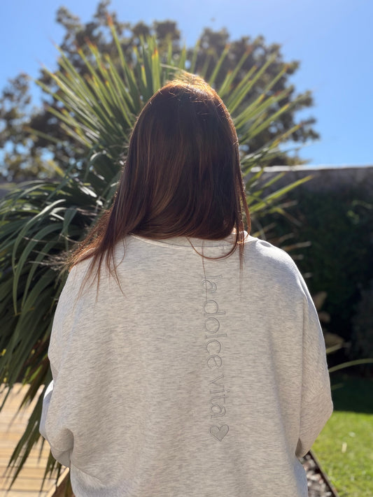 Sweat amore gris
