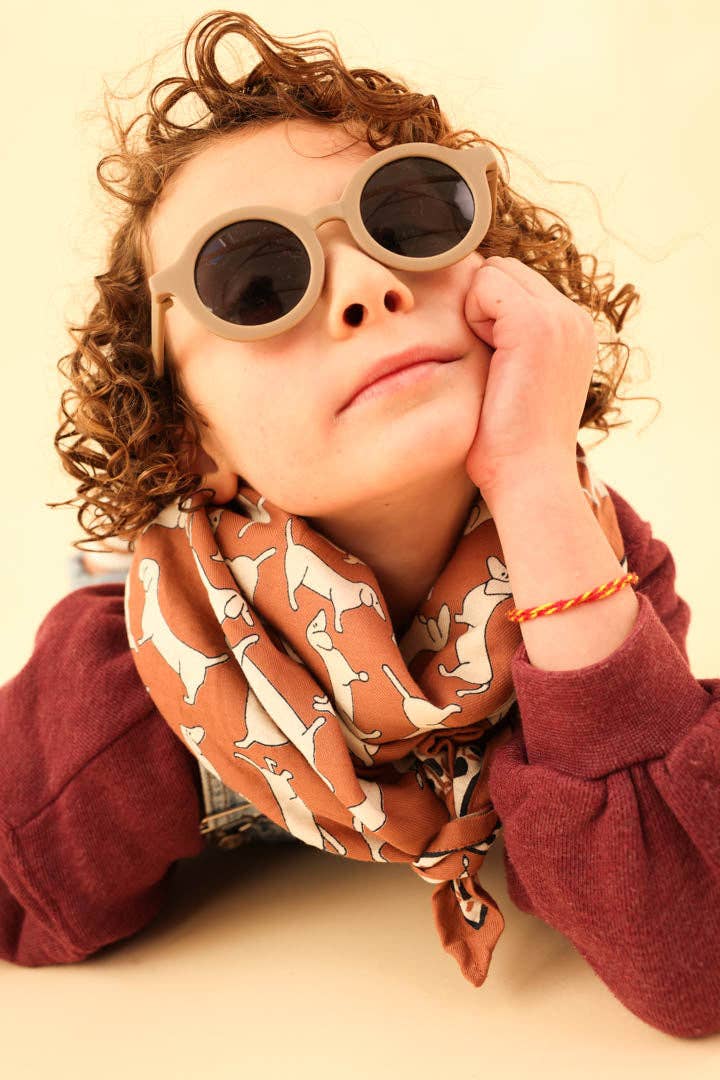 Foulard Louisette - Teckel marron