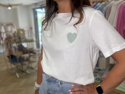 T-shirt Coeur Vert
