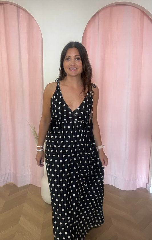 Robe Polka noire