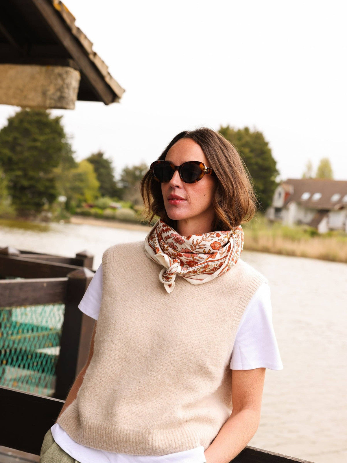 Foulard Louisette - Delhi Brique