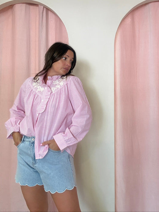 Chemise Laura rose