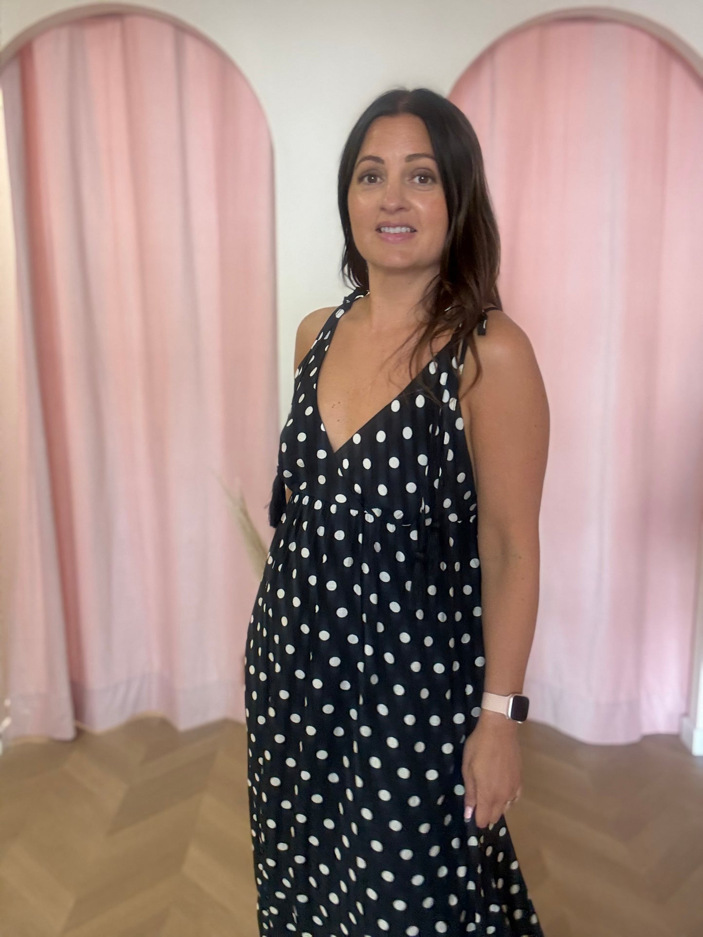 Robe Polka noire