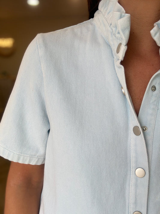 Combishort Gaspard Bleu clair