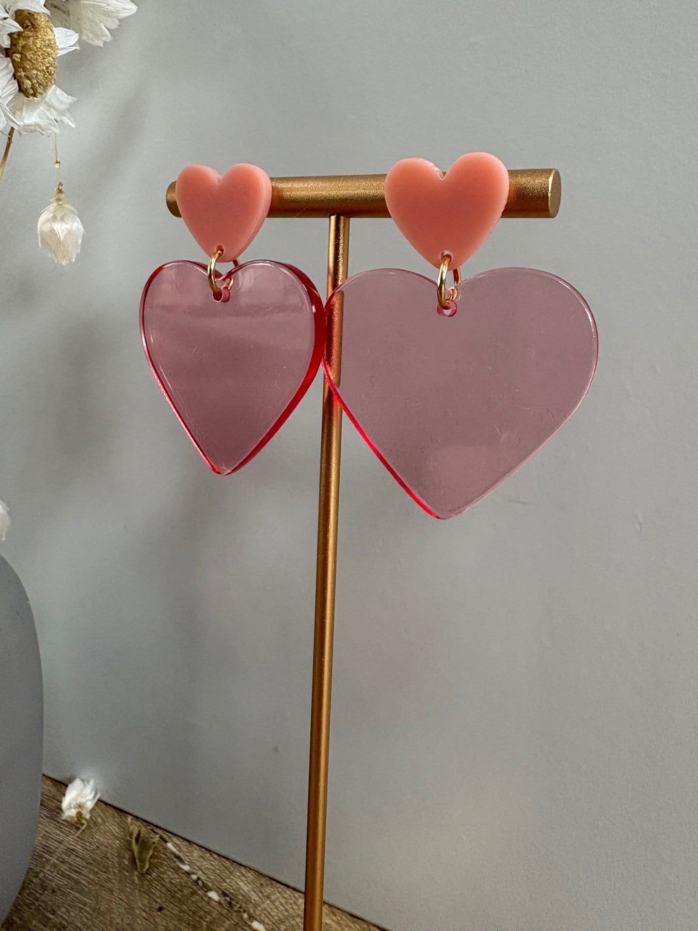 Boucles d'oreille cœur