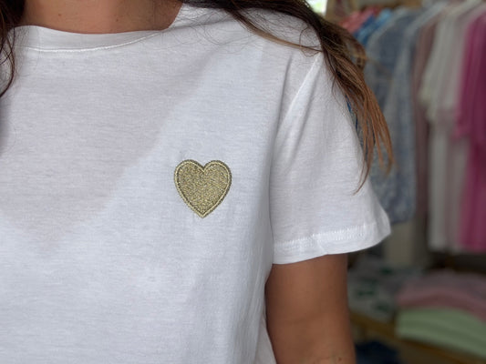 T-shirt Coeur Doré