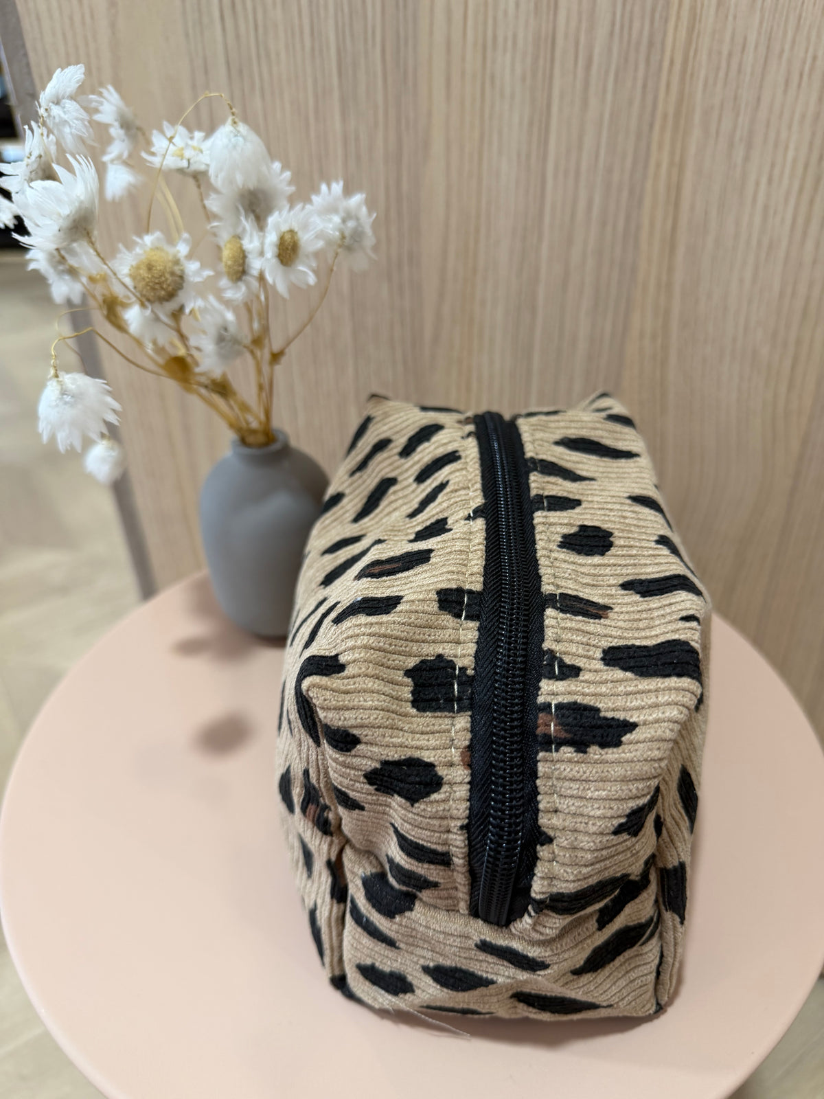 Trousse de toilette léopard
