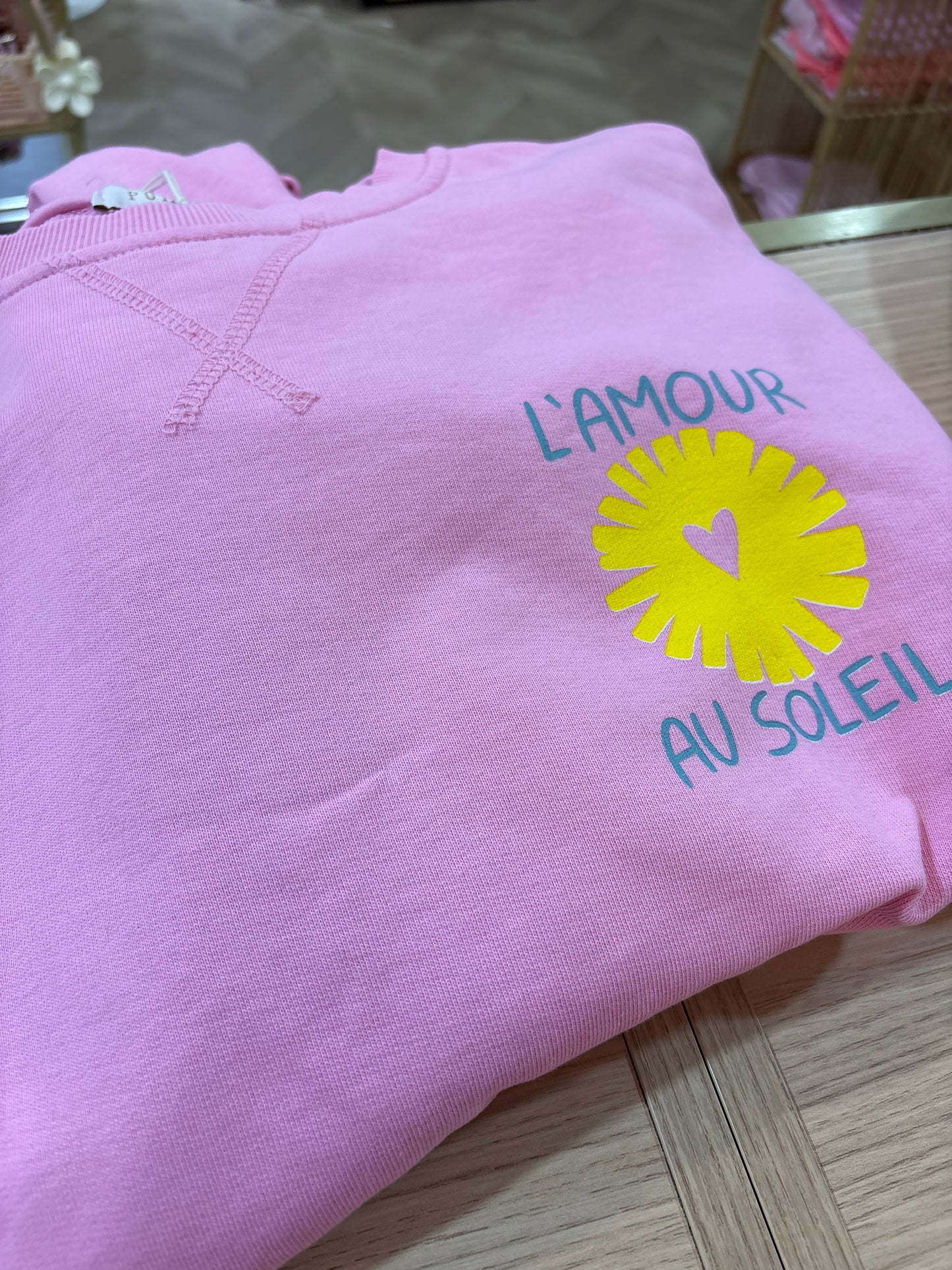 Sweat “L’amour au soleil” ☀️ rose