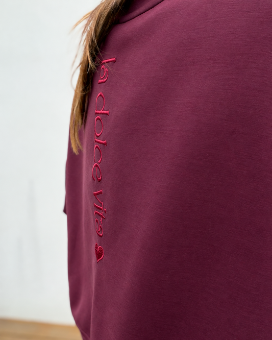 Sweat Amore Bordeaux