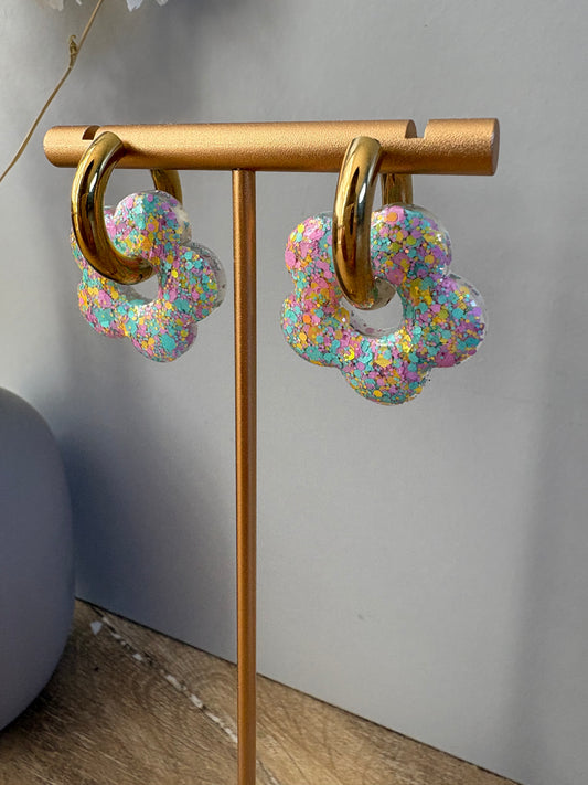 Boucles d'oreille fleur