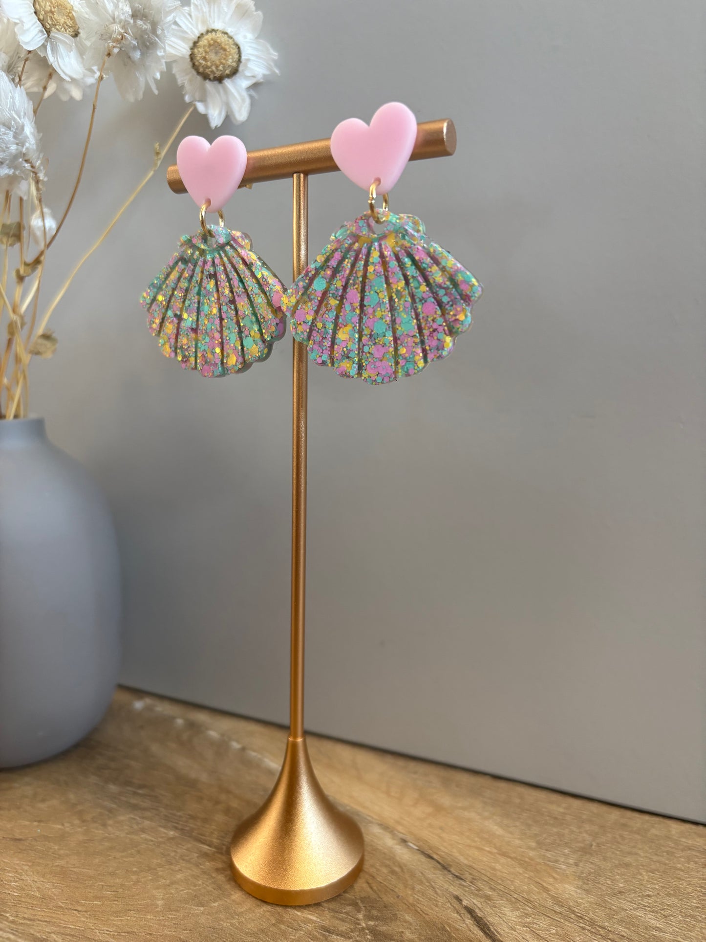 Boucles d'oreilles coquillage