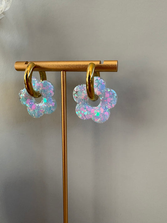 Boucles d'oreille fleur