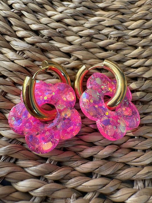 Boucles d'oreille fleur