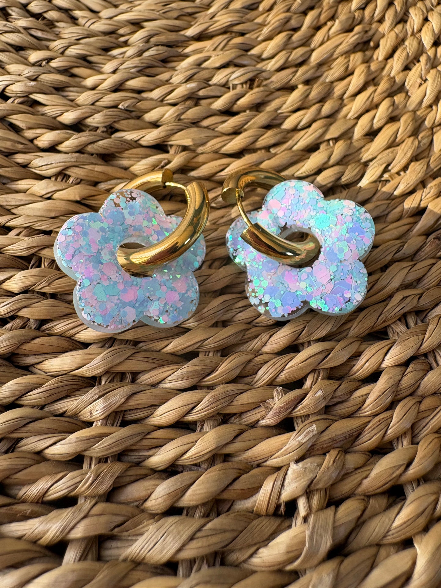 Boucles d'oreille fleur