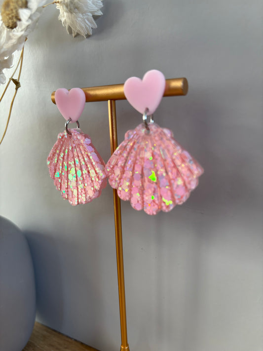 Boucles d'oreilles coquillage
