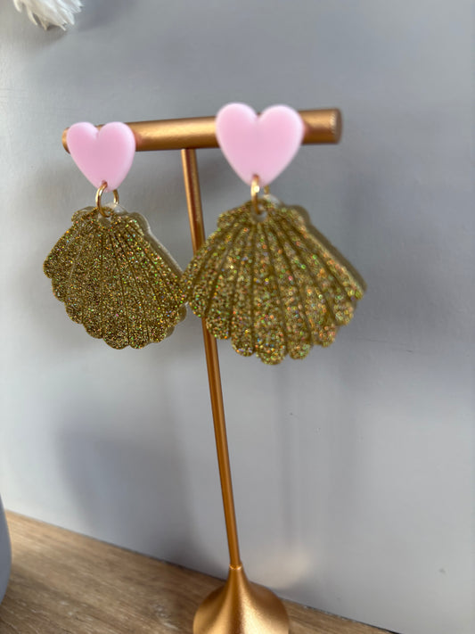 Boucles d'oreilles coquillage