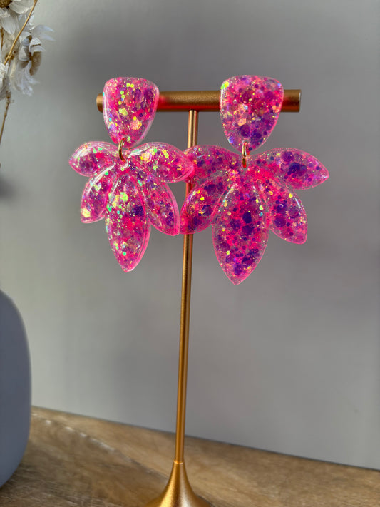Boucles d'oreille pétales