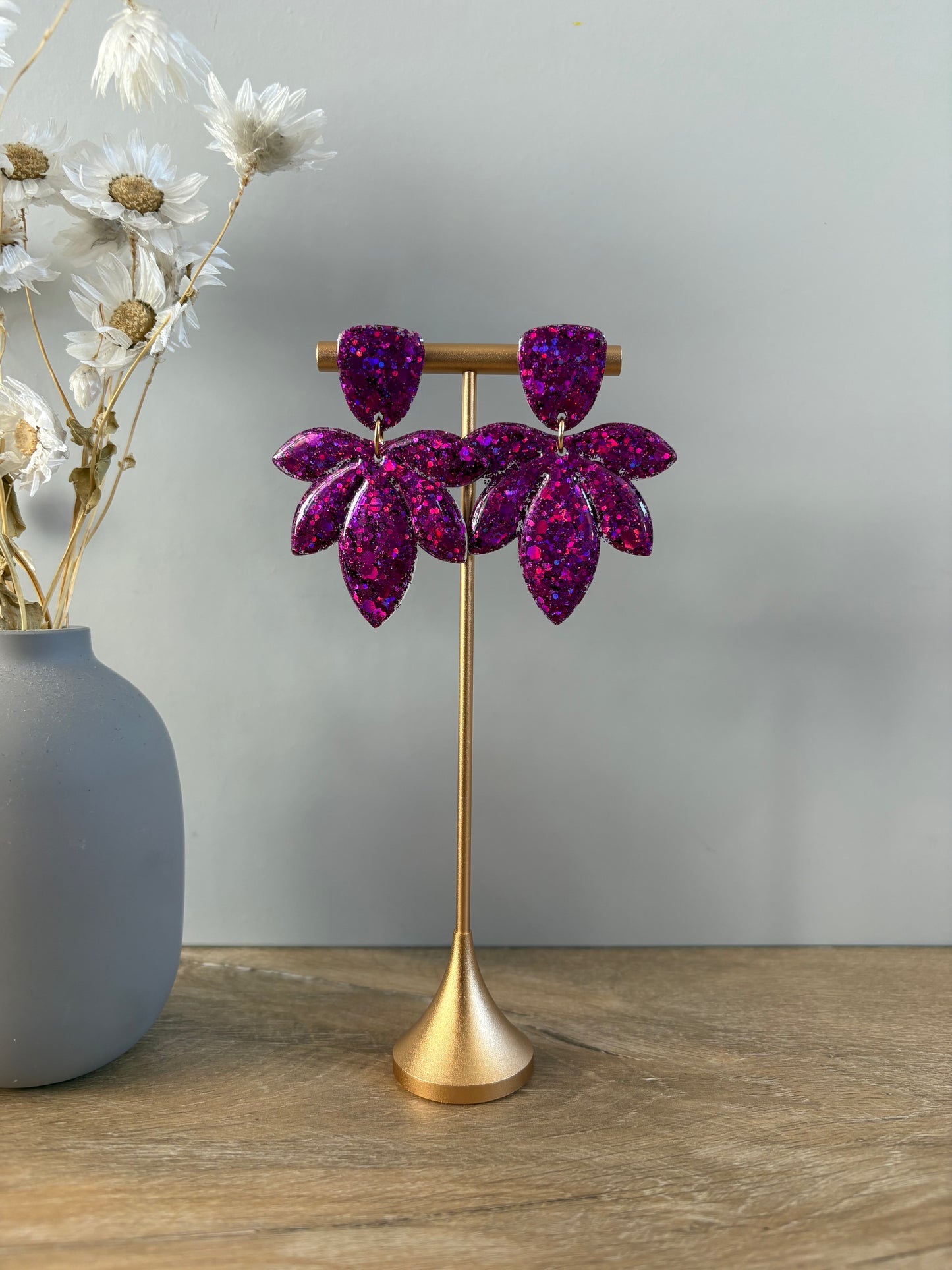 Boucles d'oreille pétales