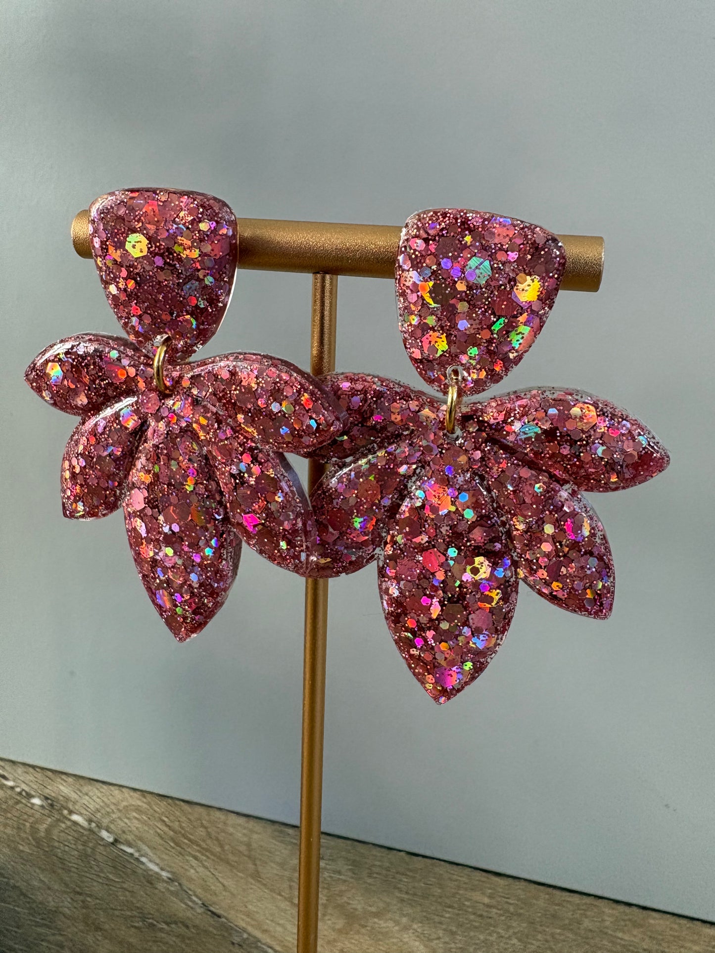 Boucles d'oreille pétales