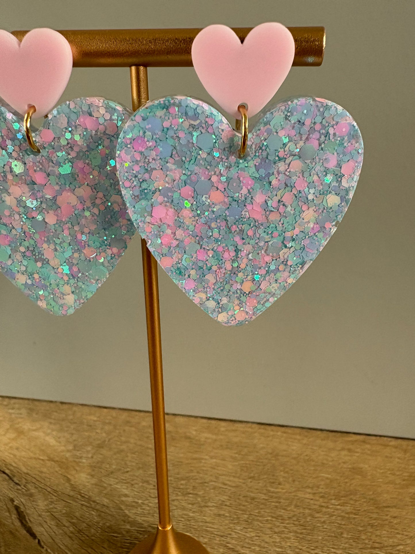 Boucles d'oreille cœur XL