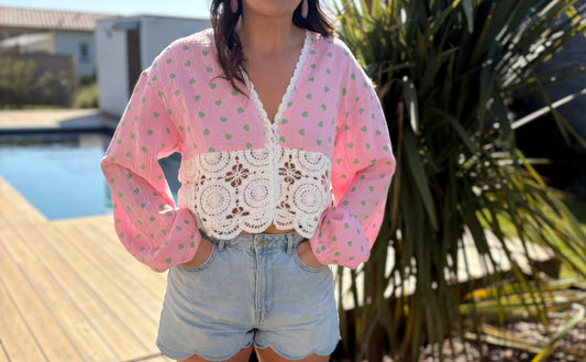 Blouse Zoé rose