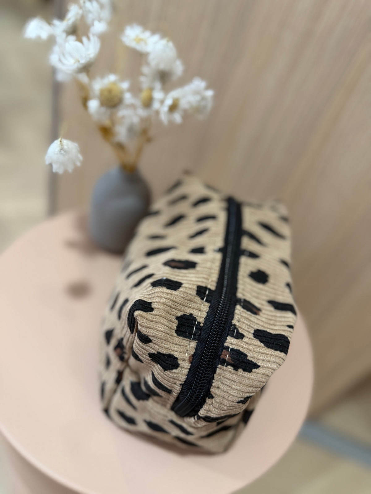 Trousse de toilette léopard