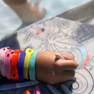 Coloriage réutilisable-Set en silicone SURF 5 feutres inclus