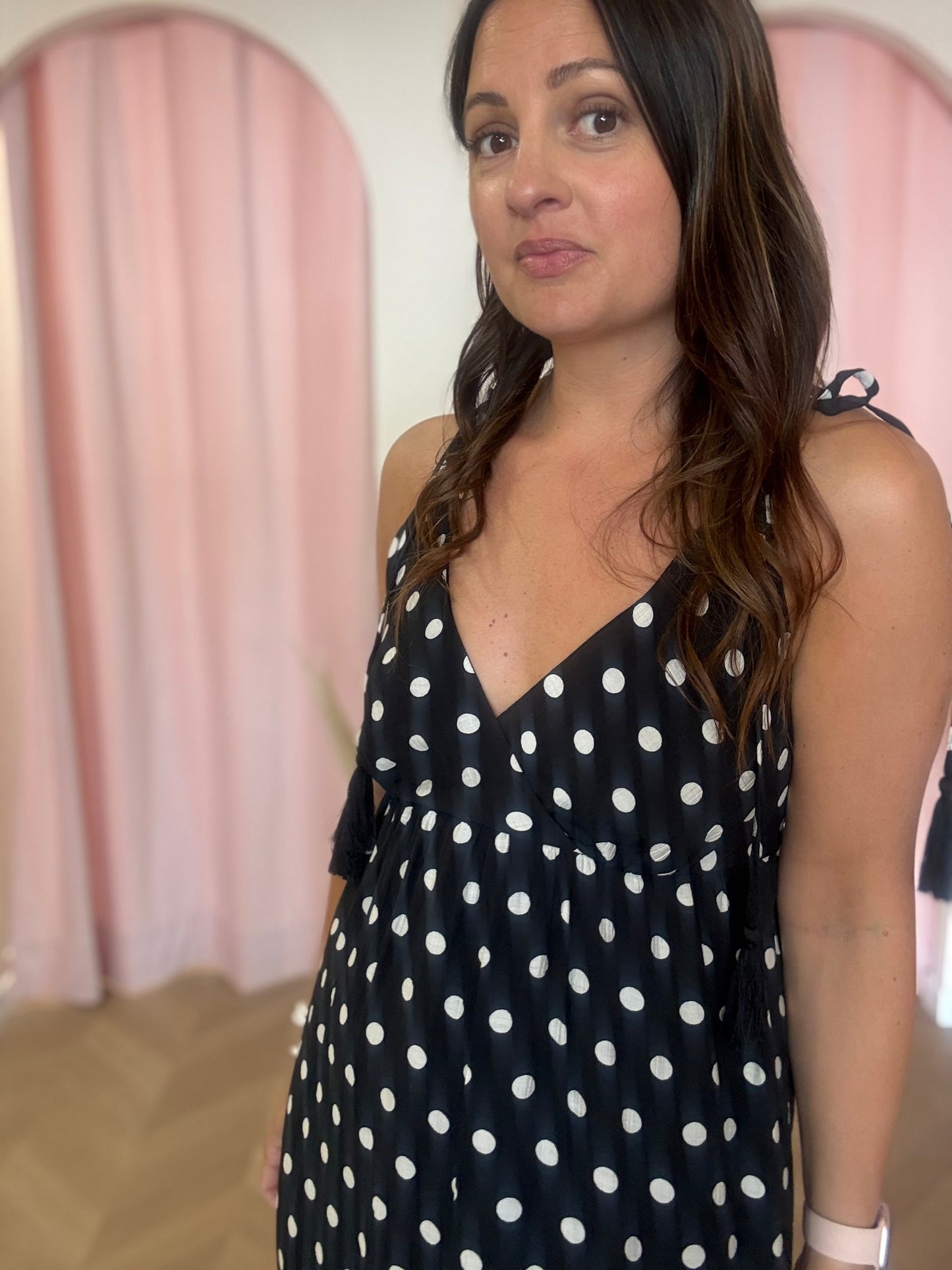 Robe Polka noire