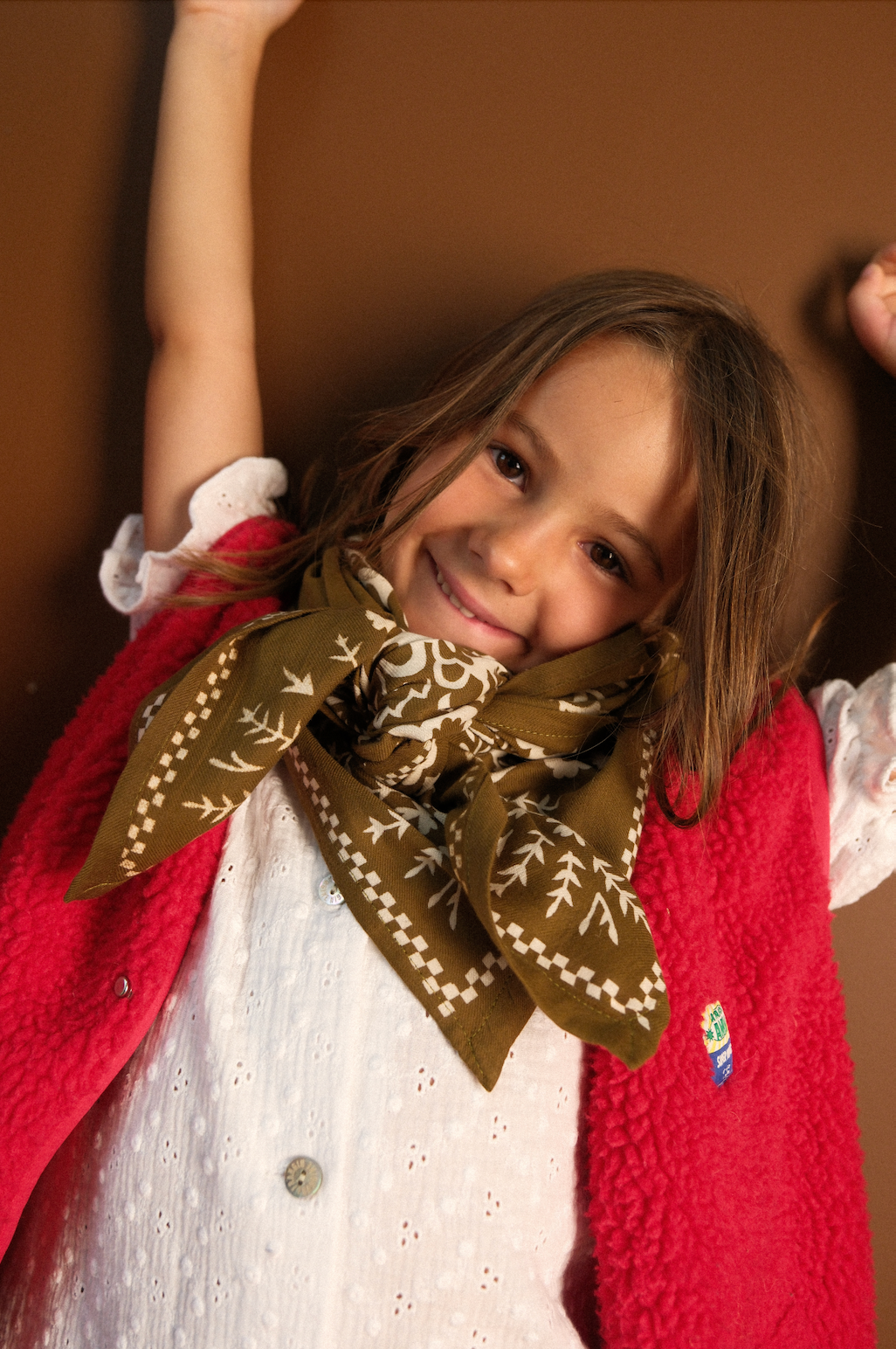 Foulard Louisette - Mysore bandana Kaki