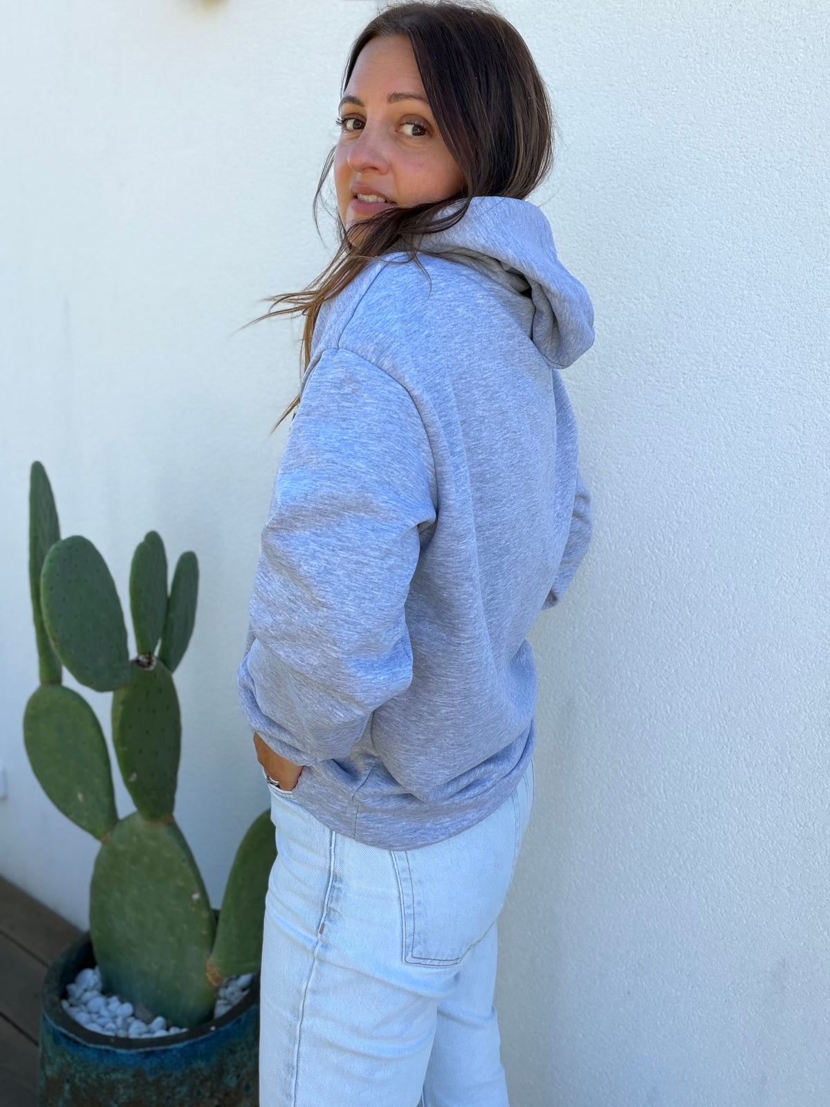 Sweat Woody gris chiné