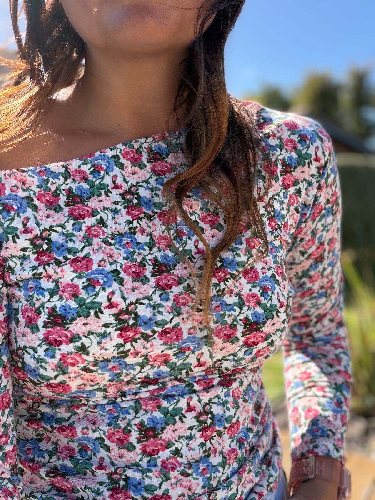 Top Serena bleu