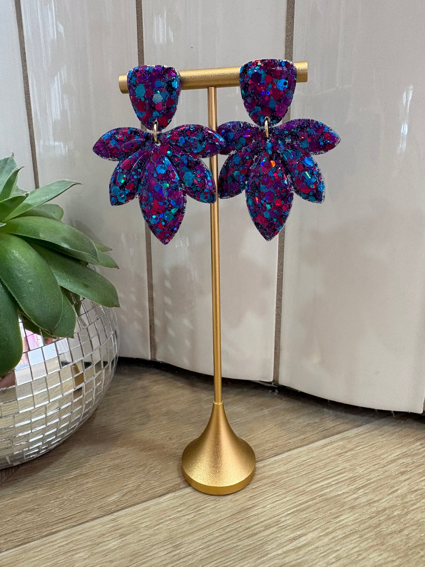 Boucles d'oreille pétales