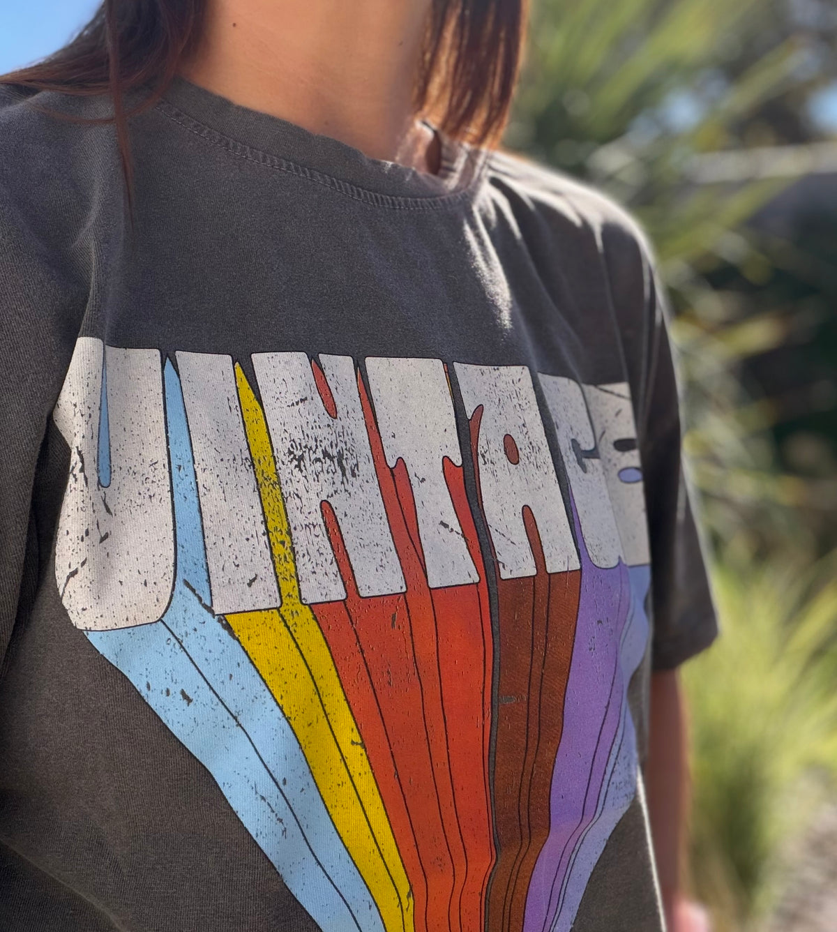 T-shirt Vintage noir