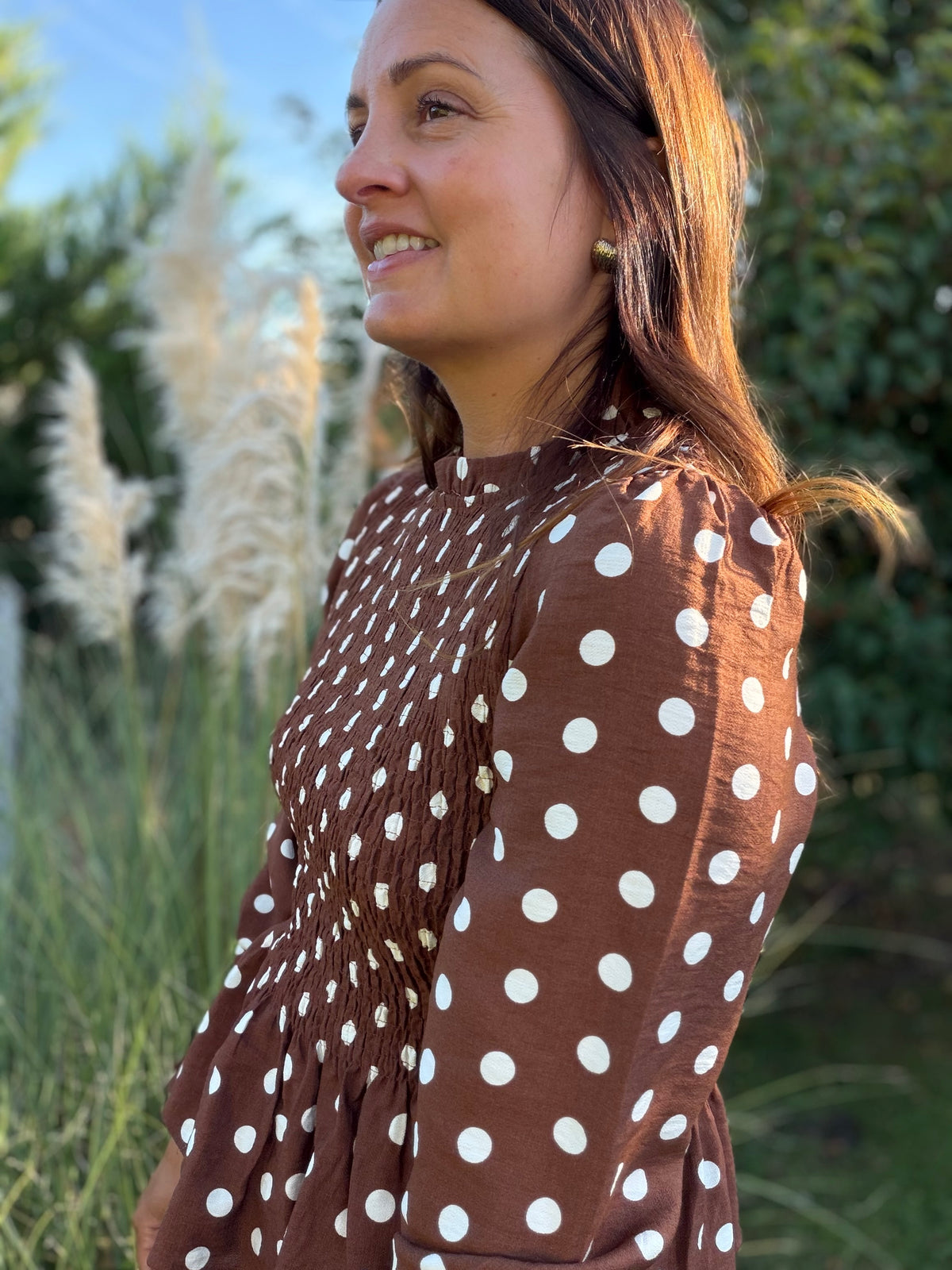 Blouse Perrine marron