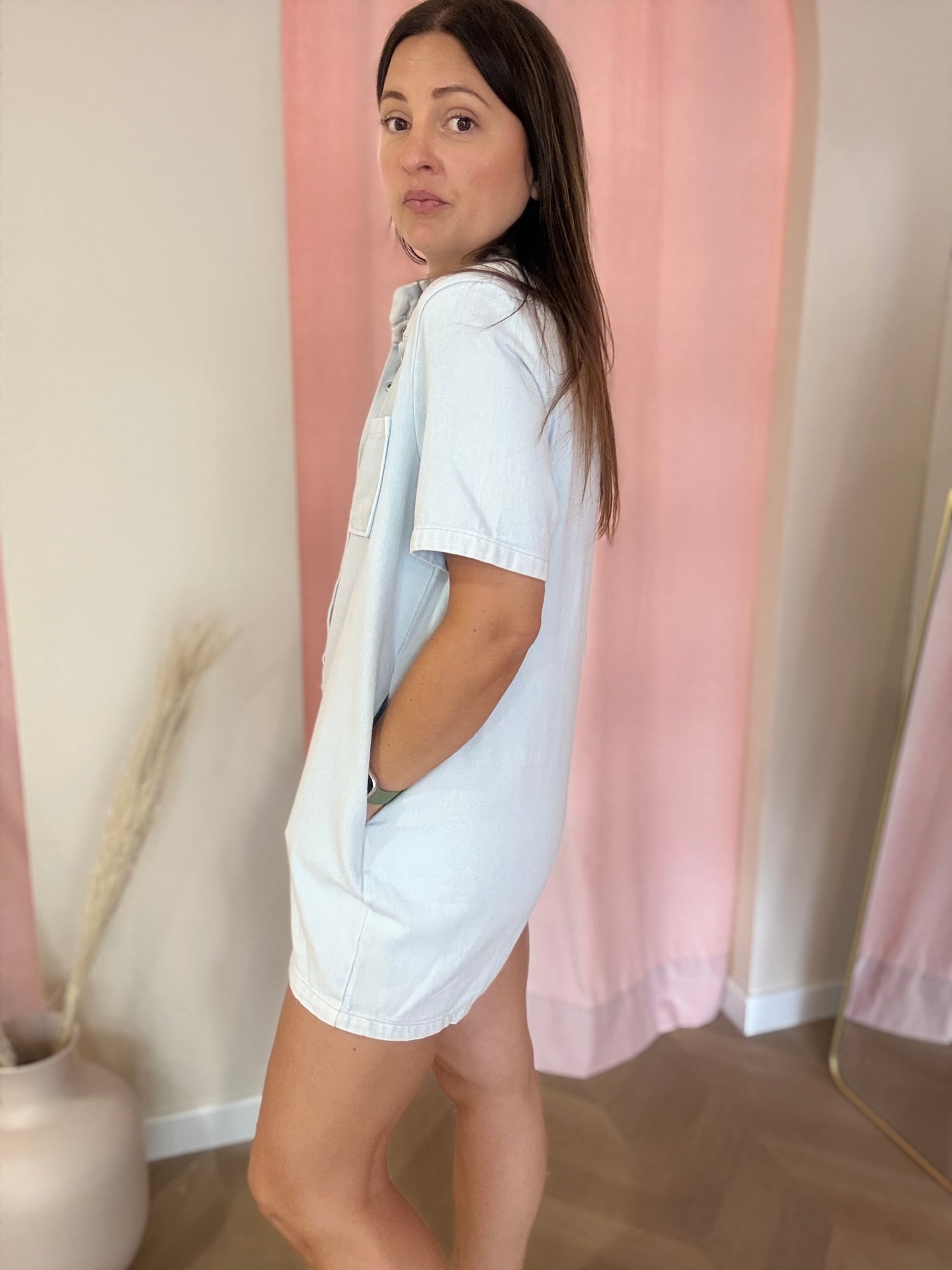 Combishort Gaspard Bleu clair