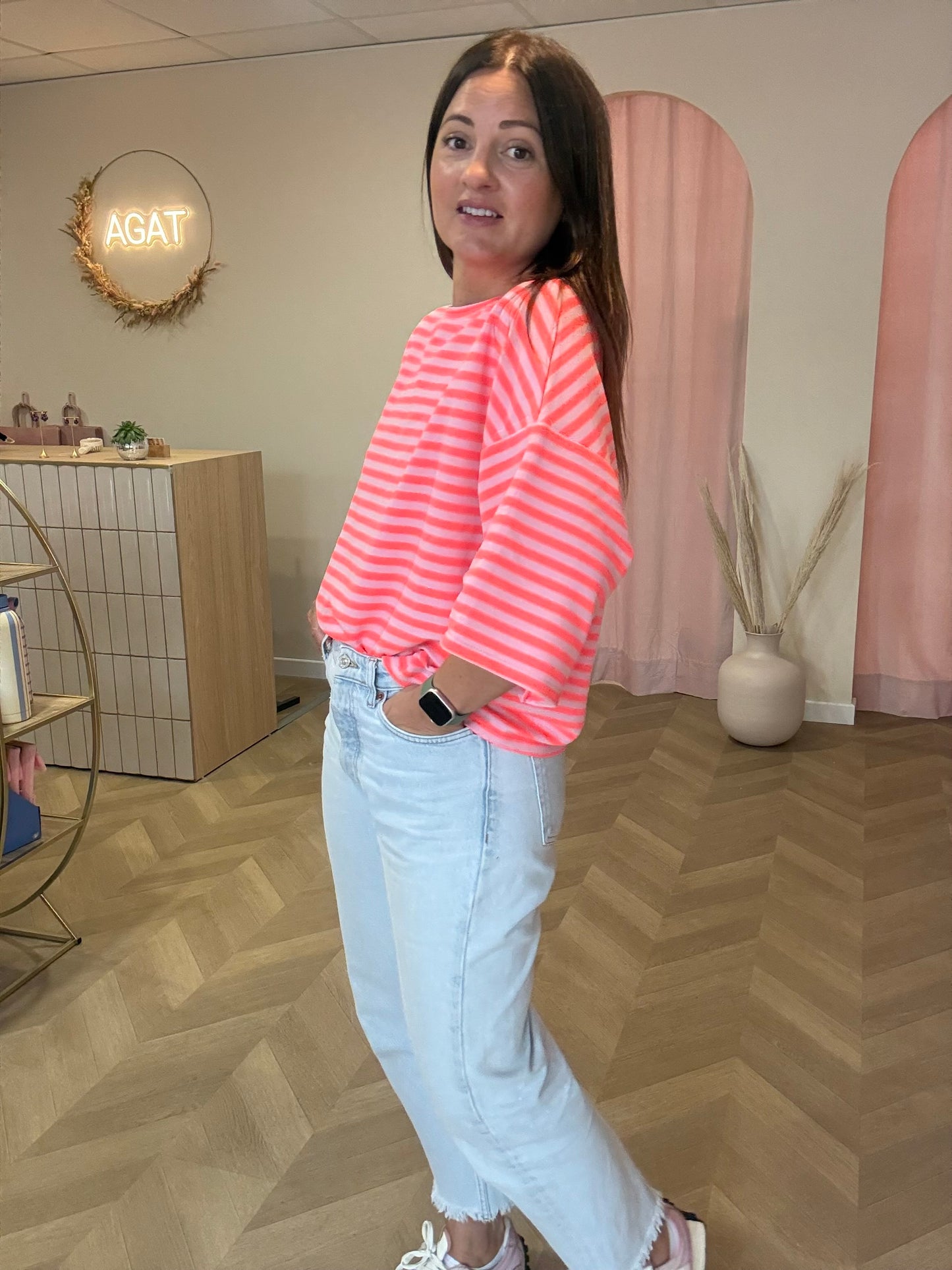 T-shirt Léonie corail