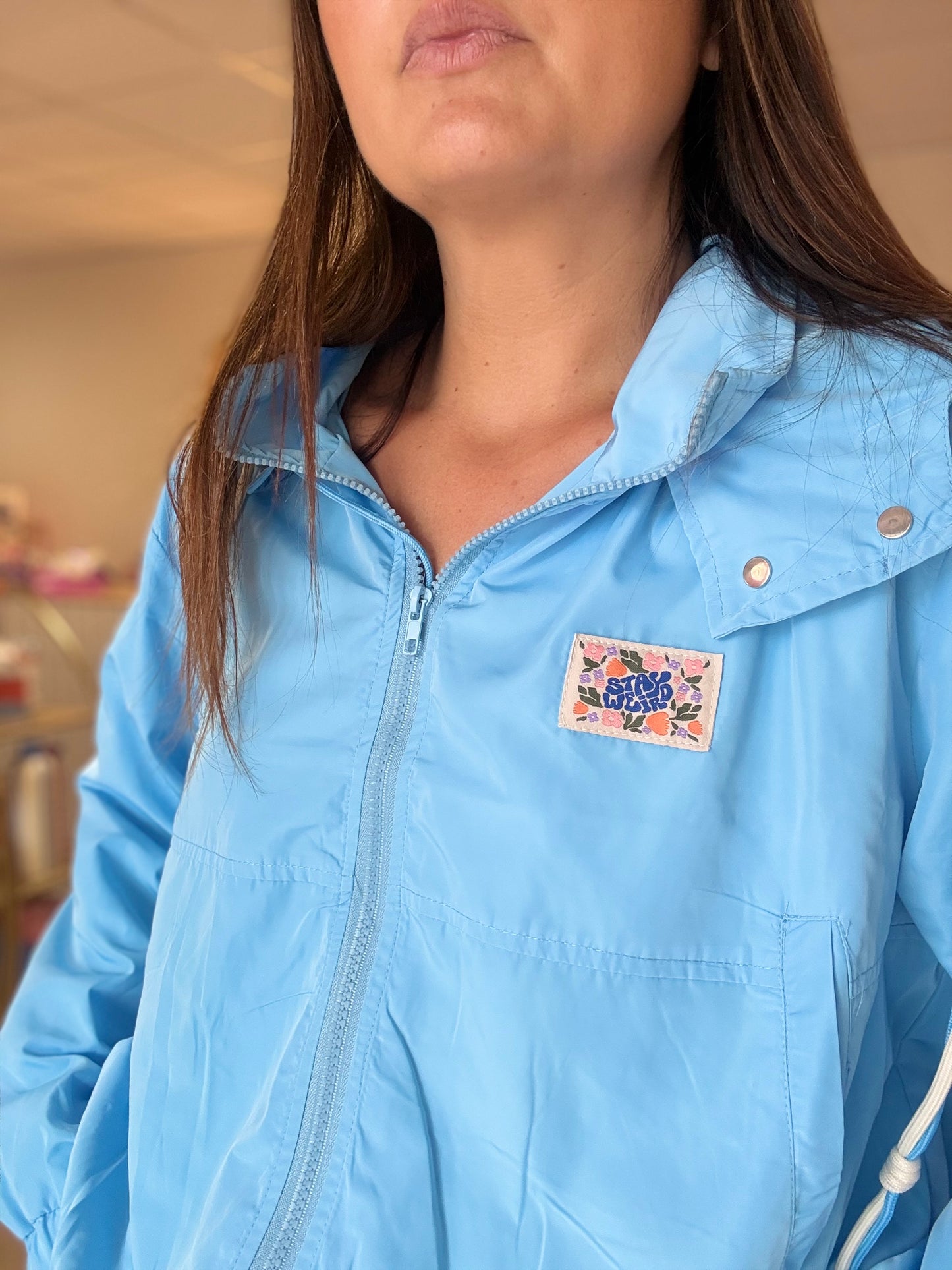 Veste Élodie imperméable bleue