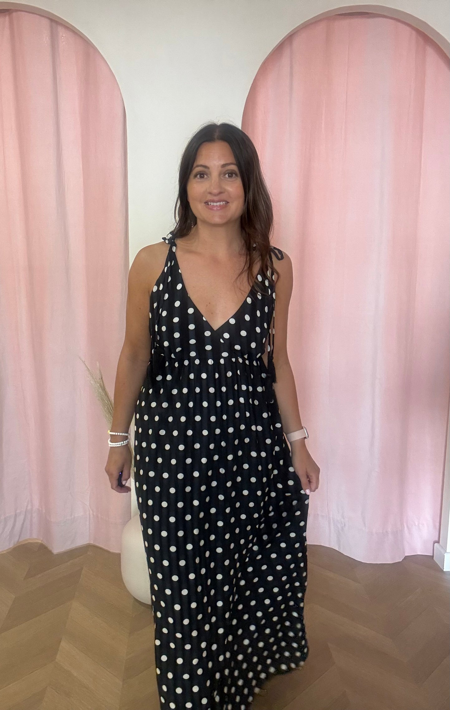 Robe Polka noire