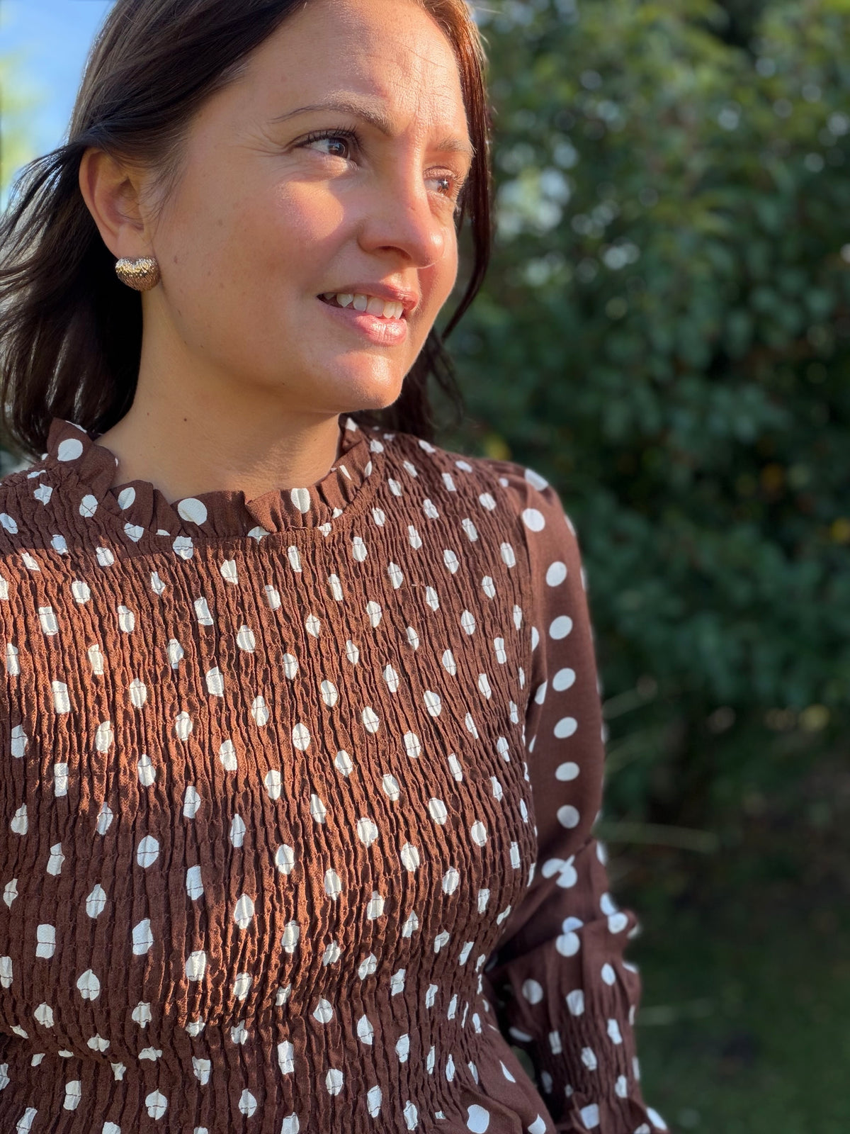Blouse Perrine marron