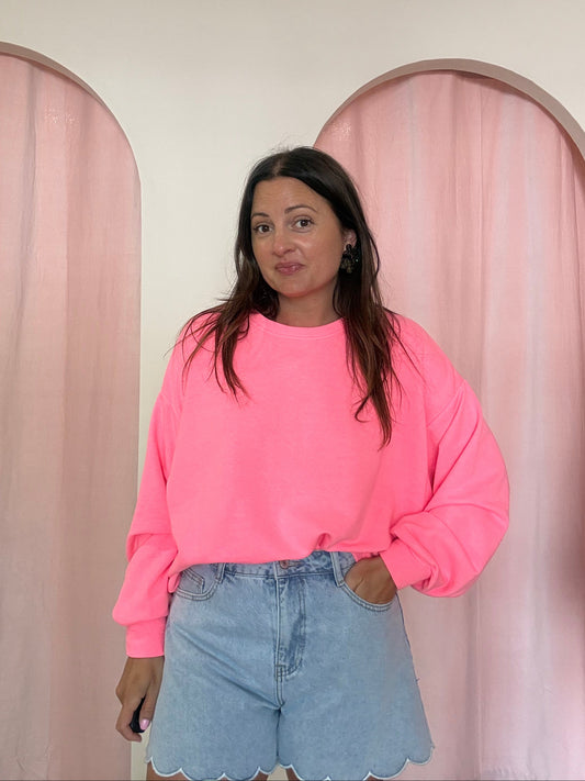 Sweat Good vibes fushia