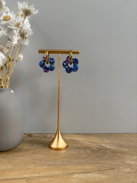 Boucles d'oreille fleur