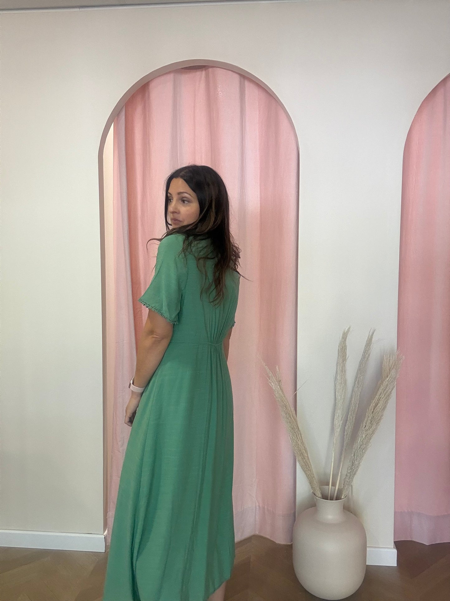 Robe Louane verte