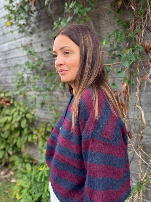 Gilet Arlette bordeaux