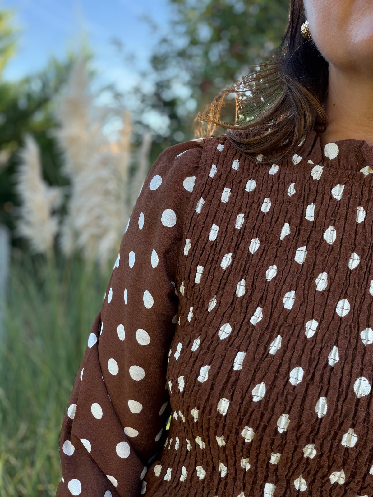 Blouse Perrine marron