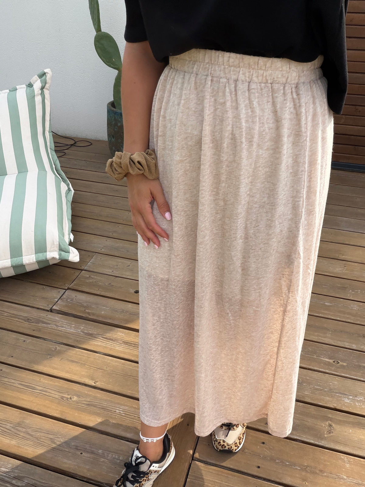 Jupe Maeva taupe