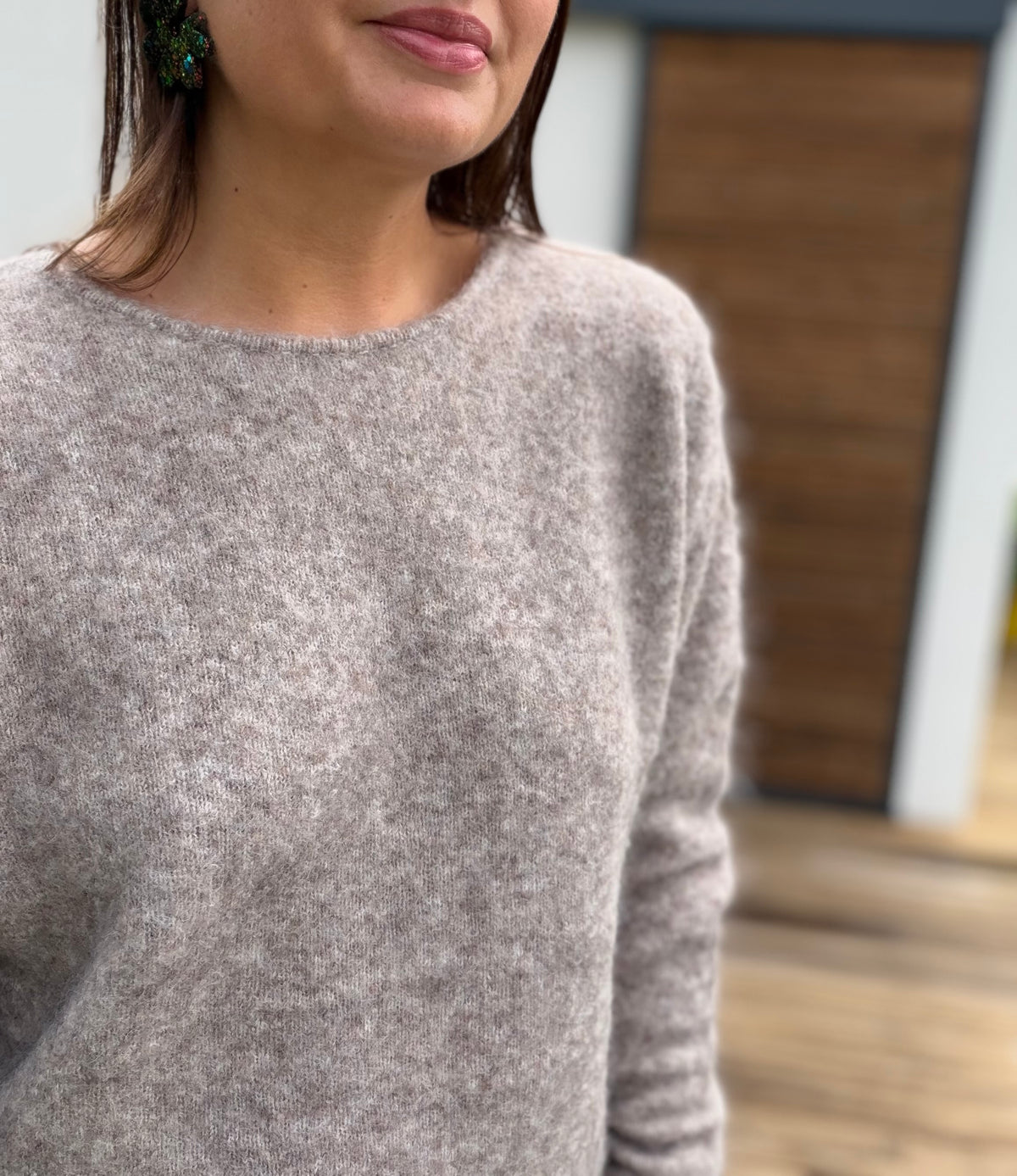 Pull Lalie taupe