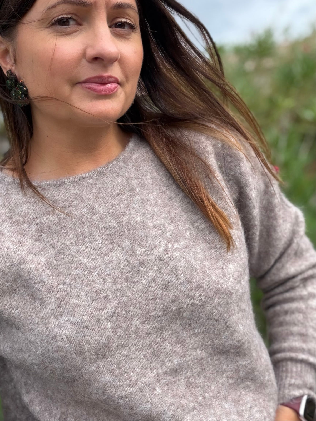 Pull Lalie taupe