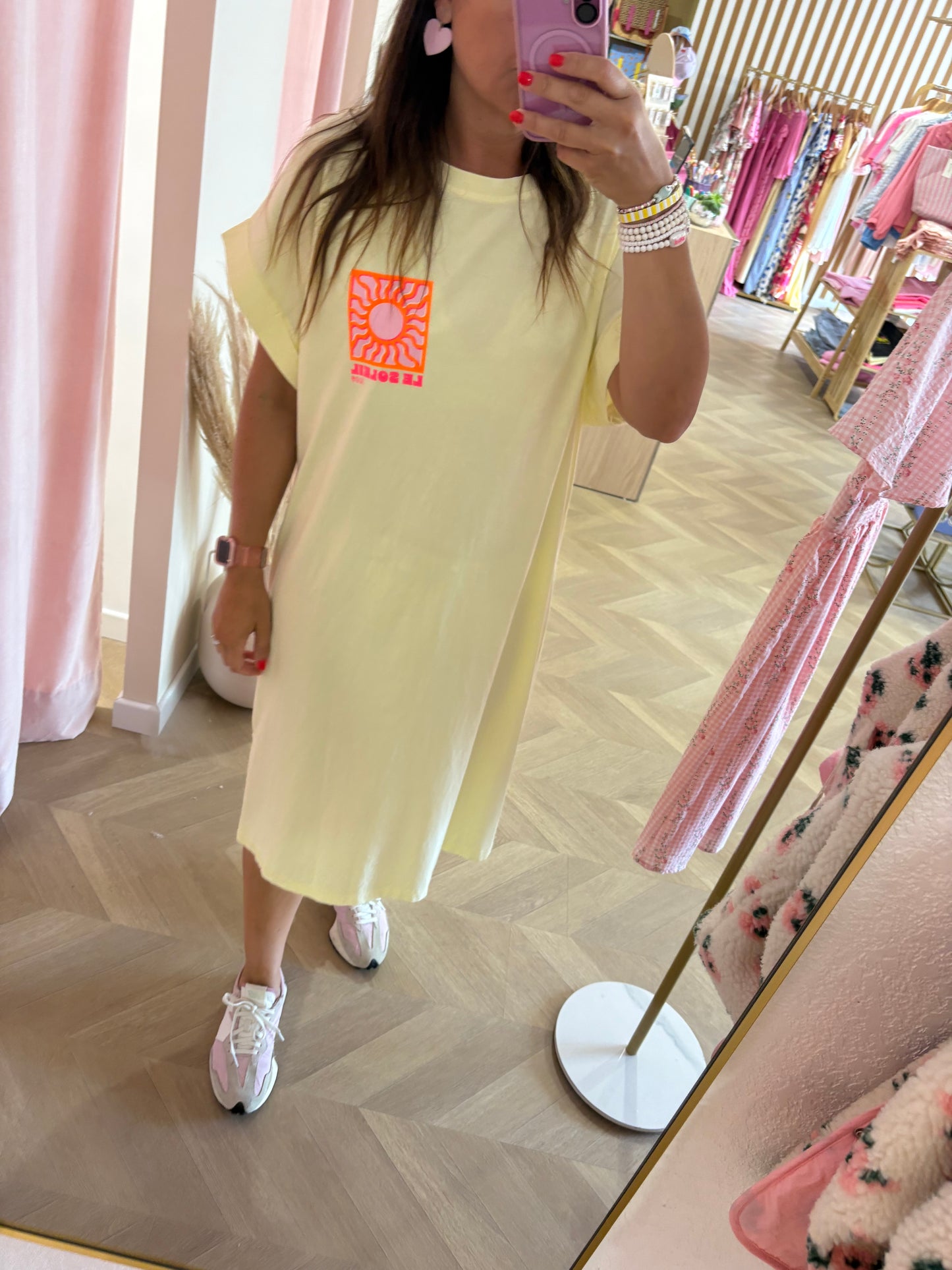 Robe Soleil jaune courte