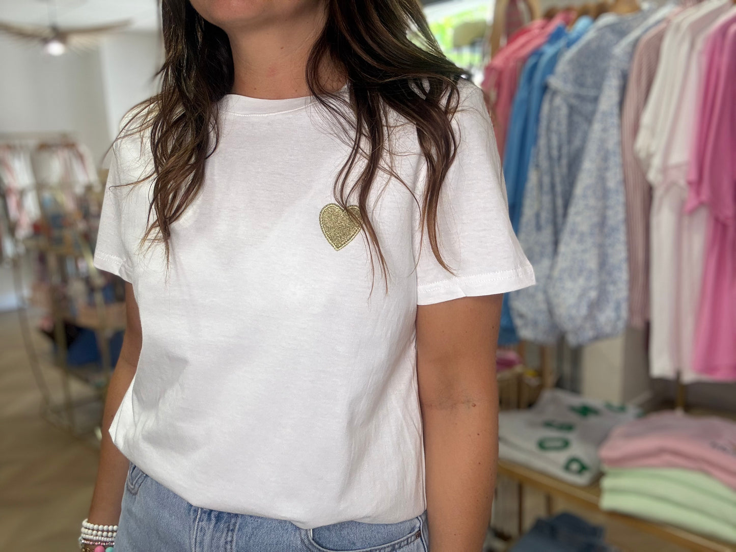 T-shirt Coeur Doré