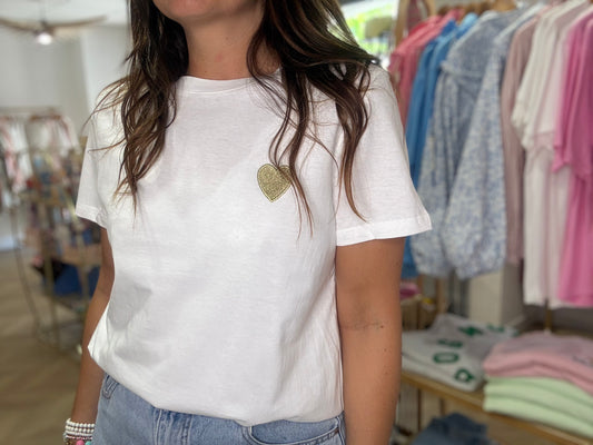 T-shirt Coeur Doré